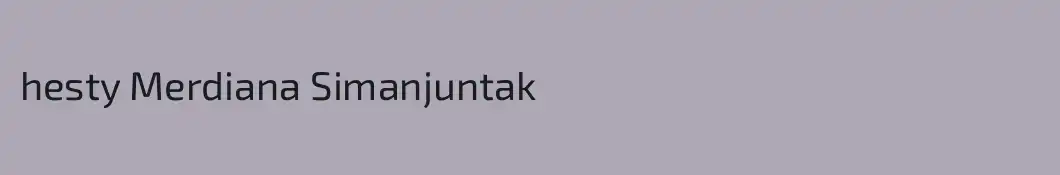 hesty Merdiana Simanjuntak